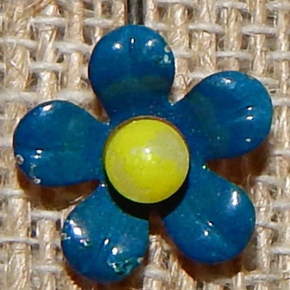 Vintage Flower Power Earrings Bonus Toe Ring Anklet - Picture 4 of 5